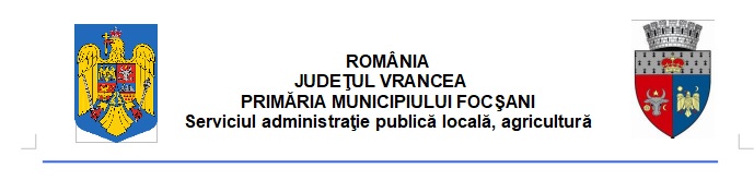Anunt privind organizarea unei intalniri pentru dezbatere publica Municipiul Focsani