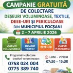 Focsani Campanie de colectare gratuita a deseurilor voluminoase textile deseuri electrice si electronice DEEE uri si deseuri periculoase
