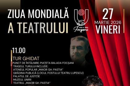 Invitatie adresata focsanenilor cu ocazia Zilei Mondiale a Teatrului