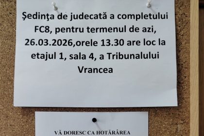 Mesaj din partea grefierilor din Vrancea dupa amnarea punerii in aplicare a unor sentinte