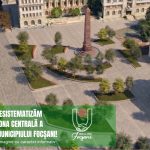 iata cum va arata piata unirii din focsani dupa reamenajare fantana arteziana in jurul monumentului unirii