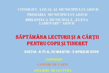 saptamana dedicata lecturii si cartilor pentru copii si tineret la biblioteca municipala din adjud