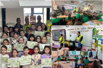 FOTO Saptamana Verde Aktivitati organizate de SC Polaris MHolding si asociatia ADI Vrancea Curata in trei scoli din Focsani