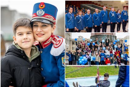 FOTO Ziua Jandarmeriei sarbatoreata in Piata Unirii din Focsani surprize pentru copii inaintari in grad si conferinta stiintifica