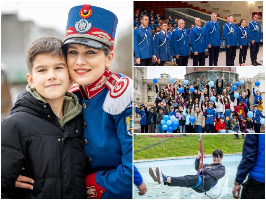 FOTO Ziua Jandarmeriei sarbatoreata in Piata Unirii din Focsani surprize pentru copii inaintari in grad si conferinta stiintifica