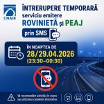 Fara rovinieta si taxa de pod prin SMS in aceasta noapte
