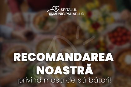 Reprezentantii Spitalului Adjud ofera sfaturi pentru perioada Patelui