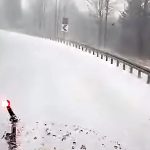 ULTIMA ORA VIDEO Iarna in plina primavara in zona montana din Vrancea