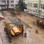 VIDEO FOTO ISJ Vrancea intentioneaza sa amenajeze o parcare in curtea Liceului de Arta din Focsani