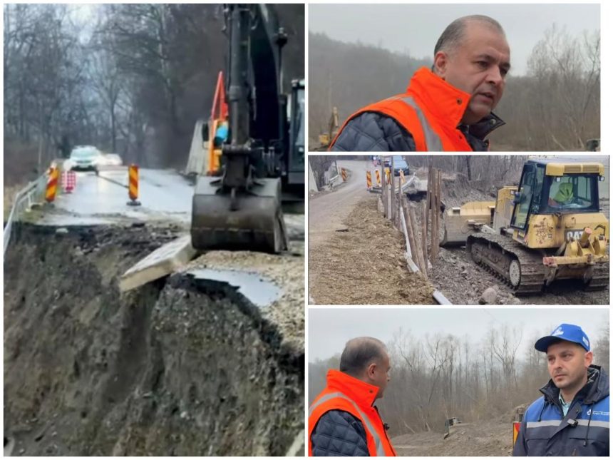 VIDEO Presedintele Nicusor Halici Pe terren nu din birou Aciune de forta pe DJ 205D la Prahuda