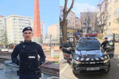 VIDEO Ziua Jandarmeriei celebrata vineri in Piata Unirii din Focsani expozitie de tehnica si echipamente tiroliana pentru copii