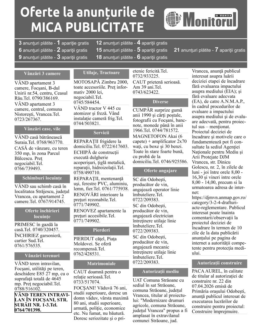 mica publicitate de astazi 9 aprilie 2026