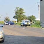 Accident intre o furgoneta si o masina pe DN 23 in Vulturu