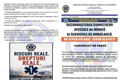 Ambulanta Vrancea contesta noua lege a salarizarii diferente salariale in functie de existenta unui centru universitar in judet