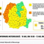 Cod galben de canicula in Vrancea incepand din aceasta zi