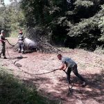 FOTO Fitionesti Exercitiu pentru stingerea incendiilor de padure