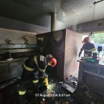 FOTO Incendiu la o pizzerie din Focsani