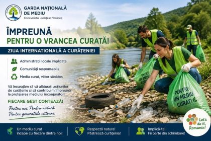 Garda de Mediu Vrancea apel adresat unitatilor administrativ teritoriale din judet cu ocazia Zilei Internationale a Curatenei