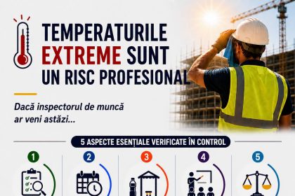 Inspectia Muncii intensifica controalele in domeniile cu lucratori expusi la temperaturi ridicate