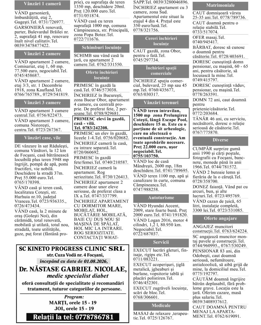 Publicitatea Mica de astazi 18 august 2026