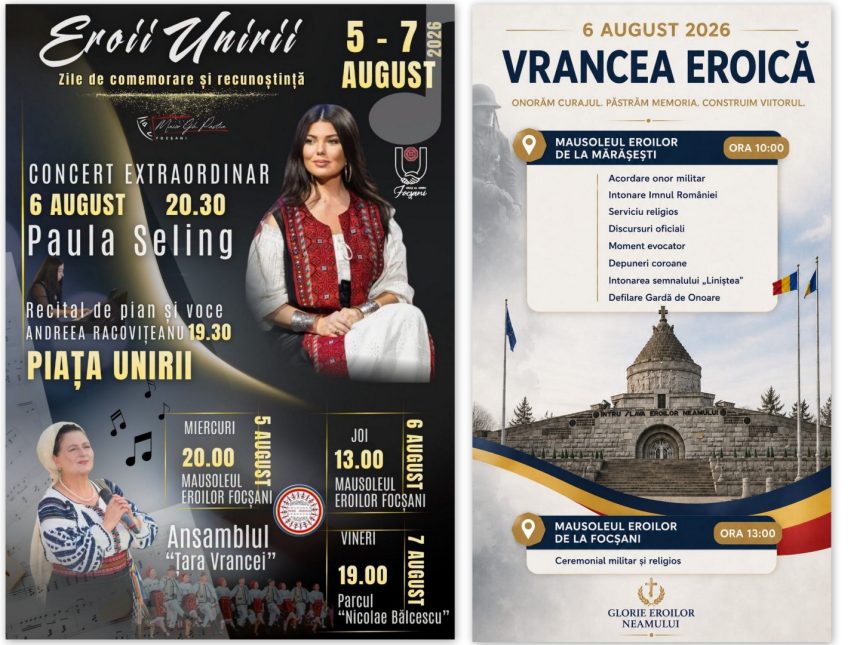 Vrancea isi comemoreaza astazi eroii la mausoleele din Maraseshti si Focsani