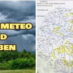 cod galben de ploi torentiale vant vijelii si risc de inundatii locale in vrancea si in alte zone ale tarii harta
