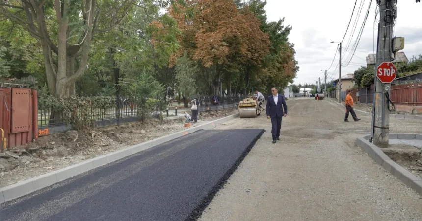 Asfaltarea străzii Argeș din Focșani a început