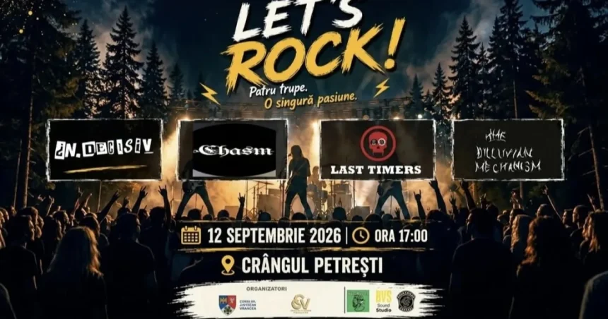 Concert rock susținut de elevi focșăneni, sâmbătă, în Crângul Petrești