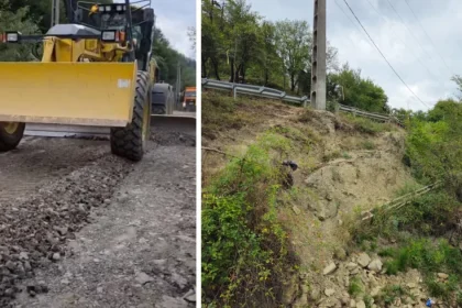 Drumul DN2M, între Butucoasa și Andreiașu de Jos, se află în lucrări de reparații