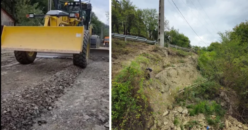 Drumul DN2M, între Butucoasa și Andreiașu de Jos, se află în lucrări de reparații