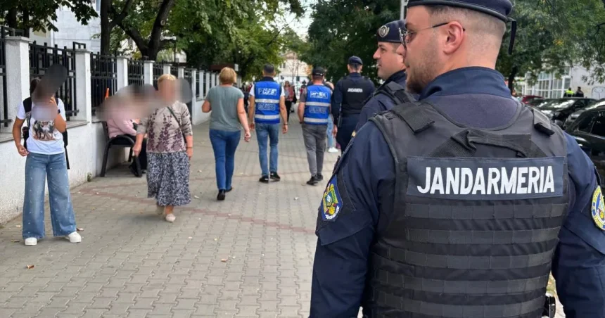 Focșani: Zeci de polițiști și jandarmi la intrările școlilor și pe traseele pietonale