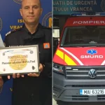 FOTO! Irina Paul, „Pompierul lunii august” la ISU Vrancea, a salvat o viață la Popești