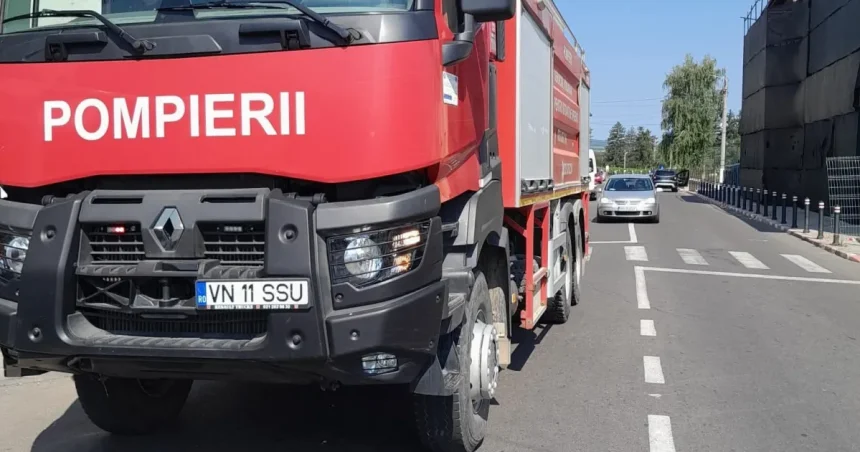 Incendiu izbucnit într-un apartament din Focșani