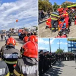 ISU Vrancea, exercițiu la Homelux Focșani pentru incendiu la fotovoltaic