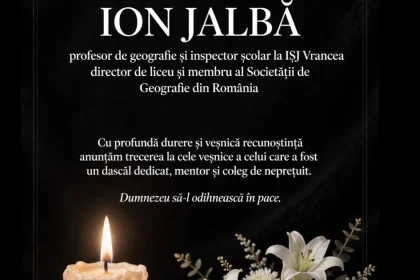 Profesorul Ion Jalbă, inspector școlar și director de liceu, a murit