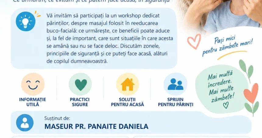 Școala Părinților: un nou workshop organizat de DGASPC Vrancea