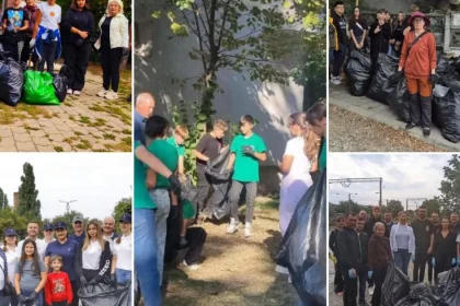 Voluntari implicați exemplar la Focșani în campania națională de curățenie